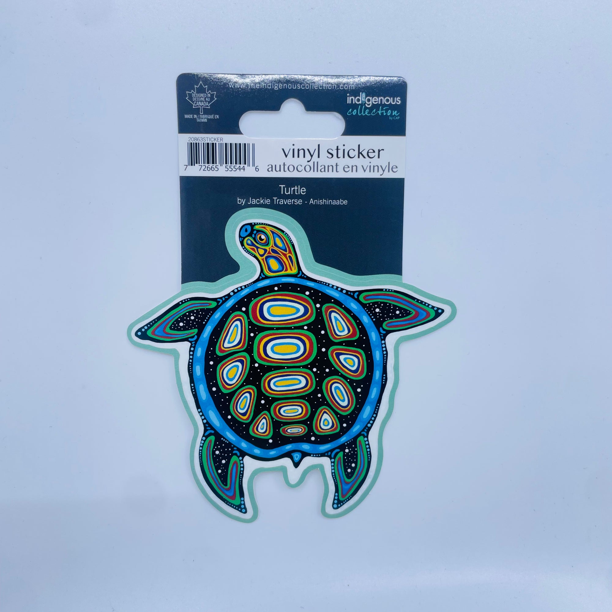 Vinyl Sticker Jackie Traverse Turtle -  - Vinyl Sticker - House of Himwitsa Art Gallery