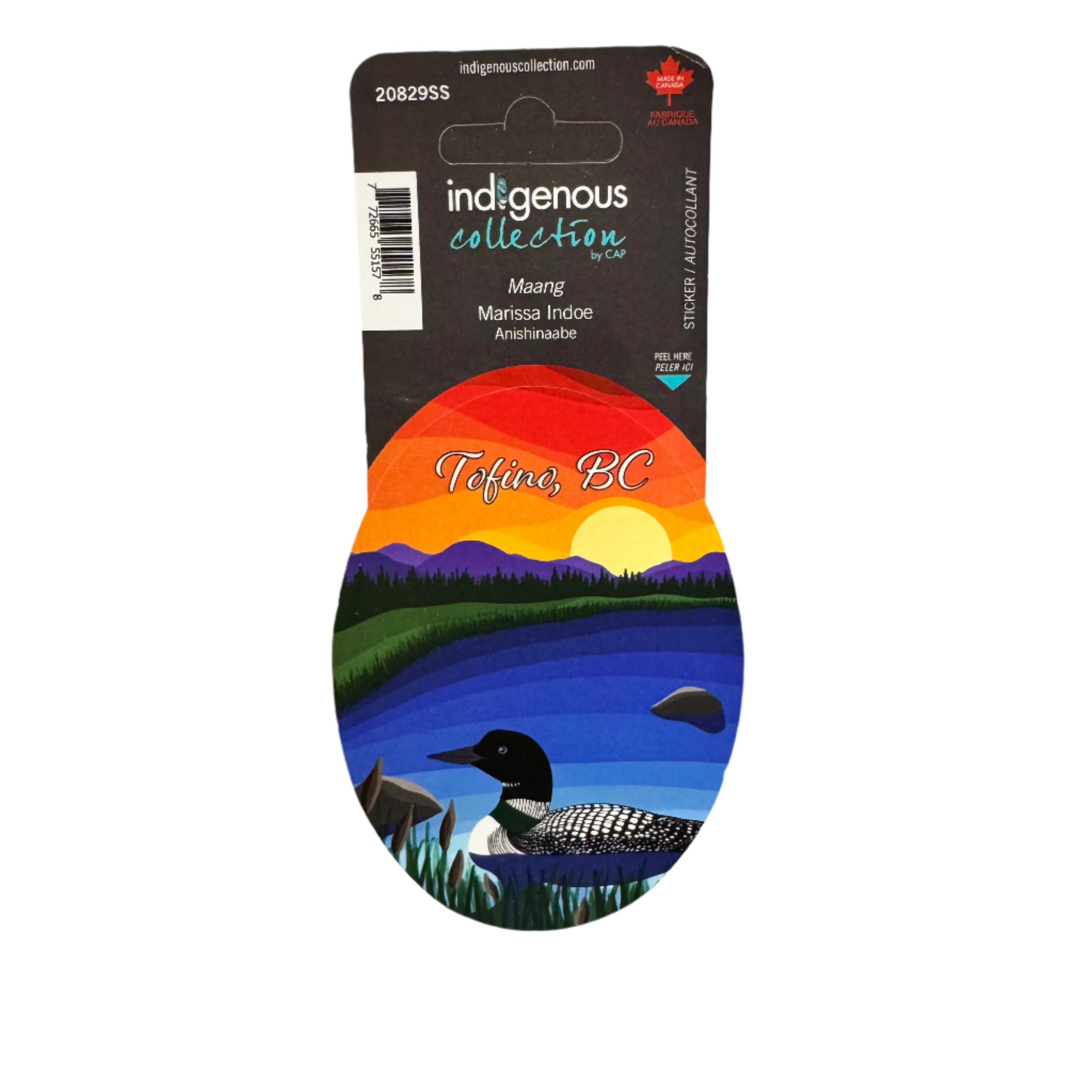 Sticker TOFINO Marissa Indoe Maang -  - Oval Stickers - House of Himwitsa Art Gallery
