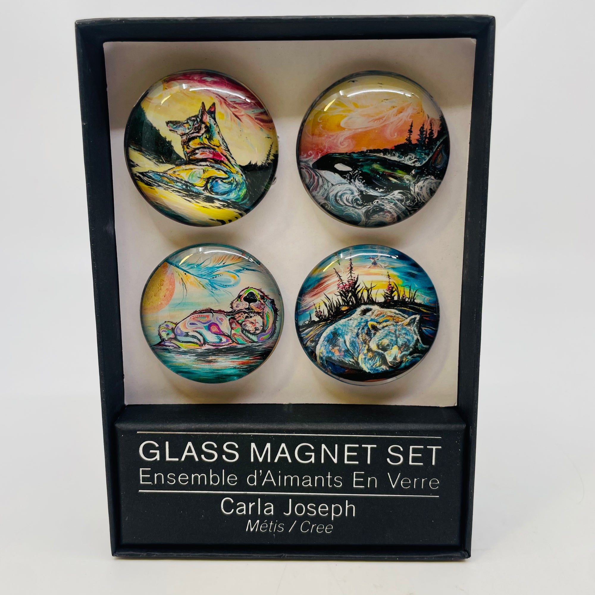 Glass Magnet Set Carla Joseph 032 -  - Magnet - House of Himwitsa Art Gallery