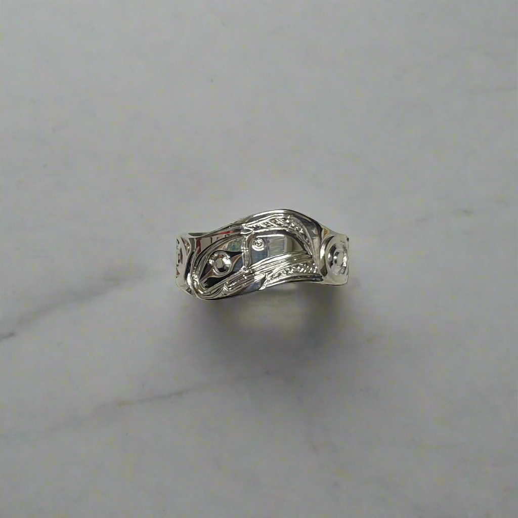 Ron Jackson Silver 5/16 Wave Rings -  - Silver Ring - House of Himwitsa Art Gallery