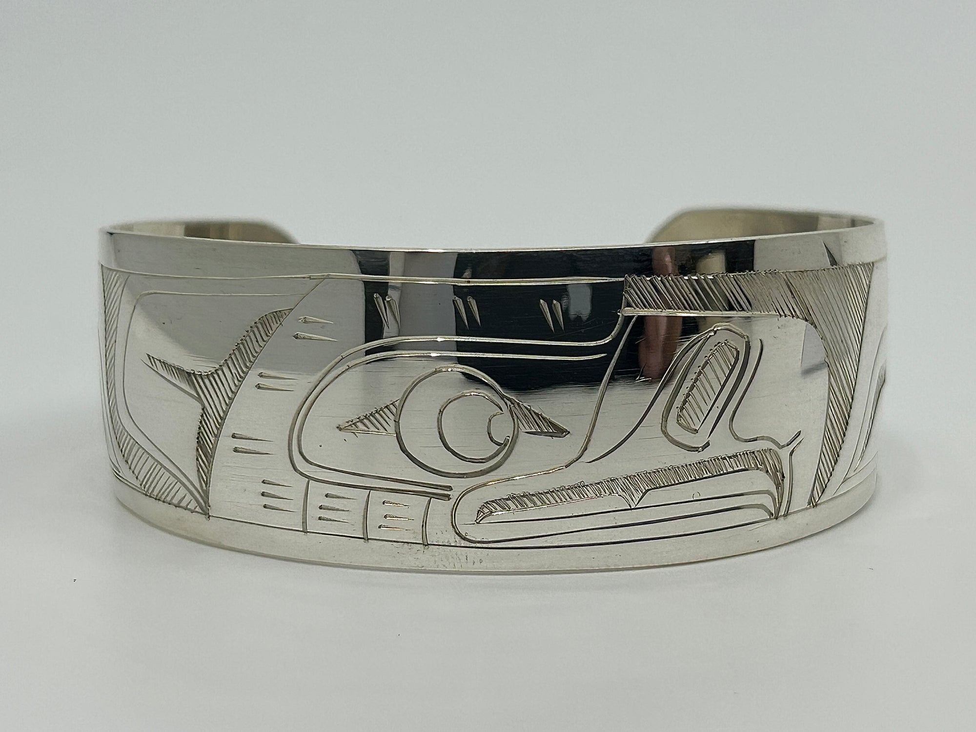 Gilbert Pat 1" Silver Bracelet -  - Silver Bracelet - House of Himwitsa Art Gallery