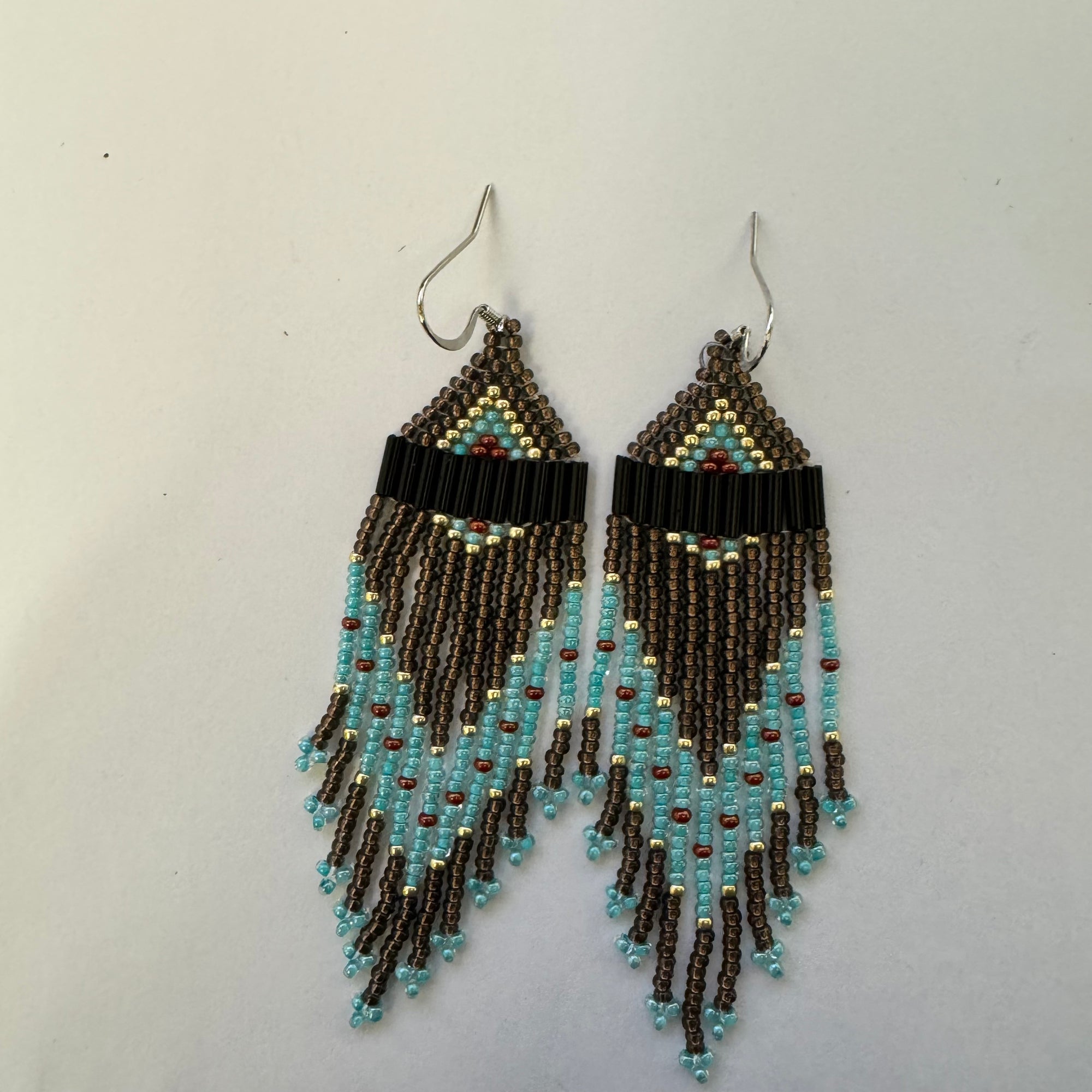 Beaded Earrings Earth Harmony -  - Beaded Earrings - House of Himwitsa Art Gallery