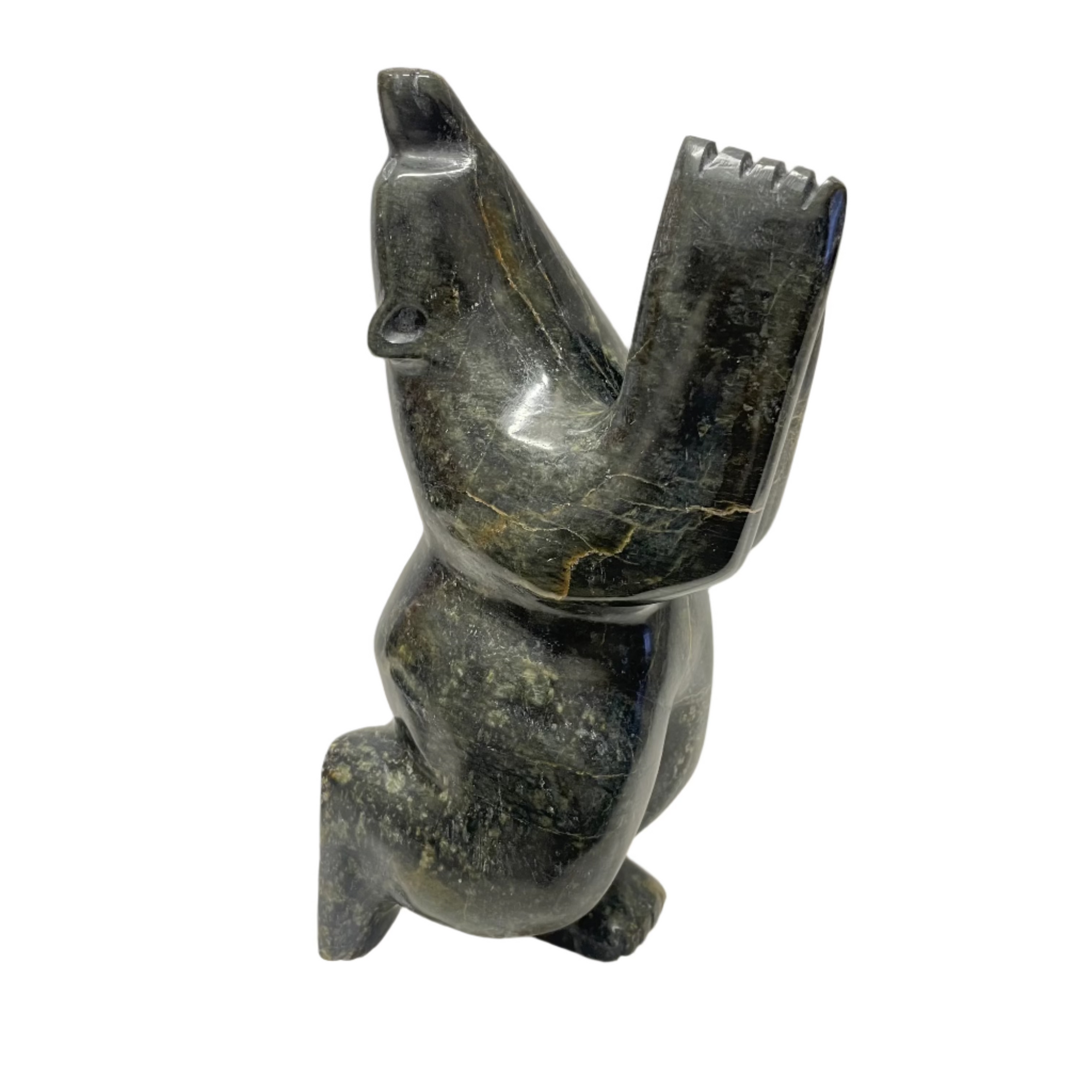 Palaya Qiatsaq Dancing Bear 15359 -  - Serpentine - House of Himwitsa Art Gallery