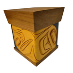 James Michels Red Cedar Bentwood Wood Box Raven