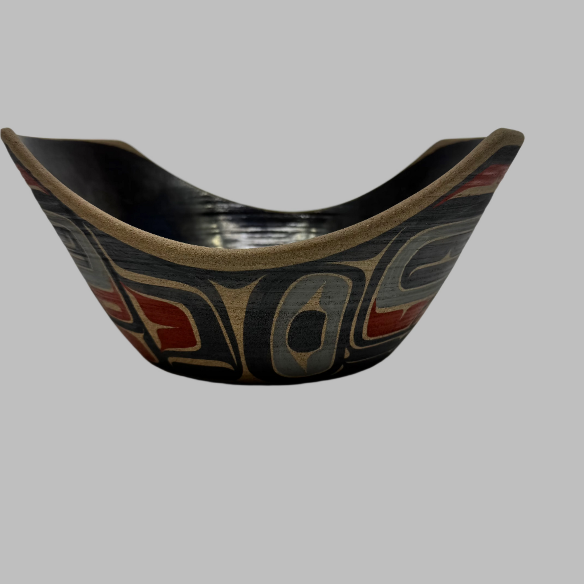 Judy Cranmer Ceramic Bowl Frog and Whale -  - ceramic bowl - House of Himwitsa Art Gallery