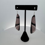 Corrine Hunt Silk Inspiration Earrings Onyx -  - Earrings - House of Himwitsa Art Gallery