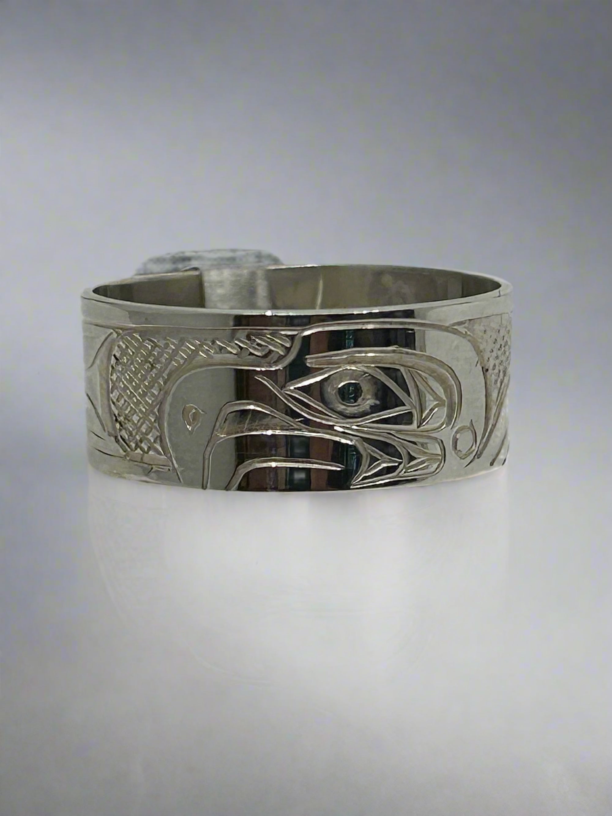 John Lancaster 3/8 Silver Ring Eagle -  - Silver Ring - House of Himwitsa Art Gallery