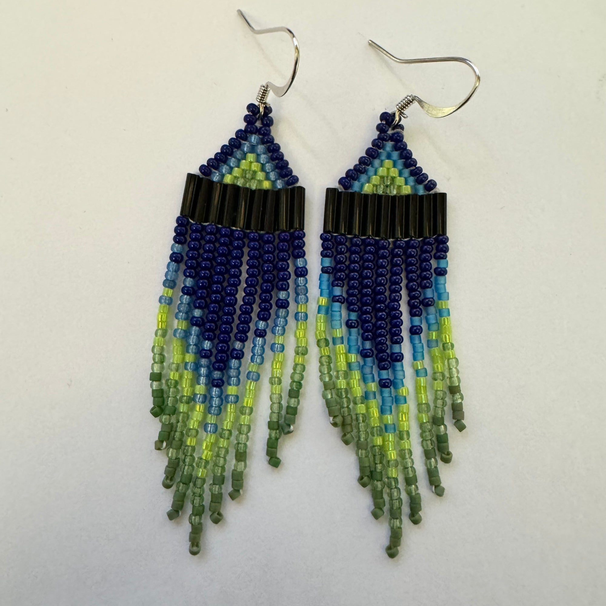 Beaded Earrings Northern Lights Dancing -  - Beaded Earrings - House of Himwitsa Art Gallery