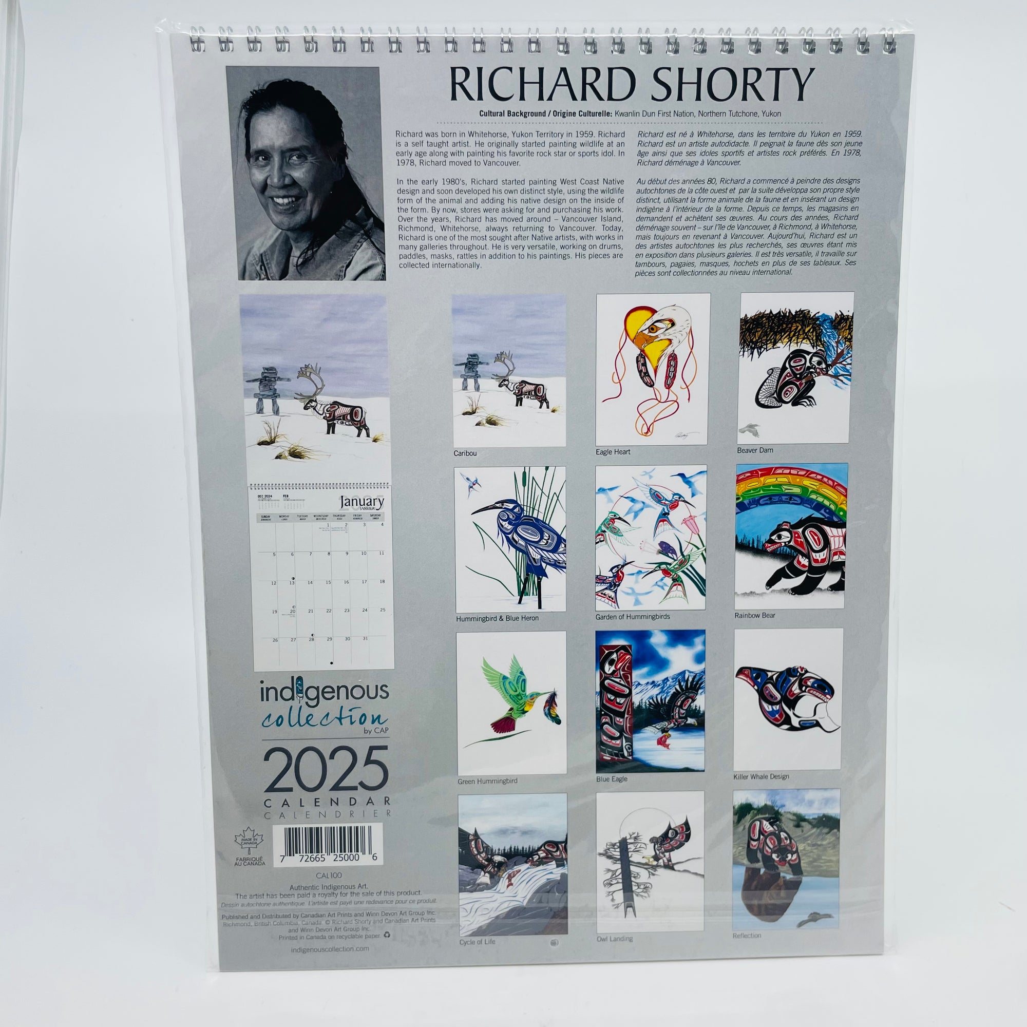 Calendar Richard Shorty 2025 - Canadian Art Prints Inc. - Calendar - House of Himwitsa Art Gallery