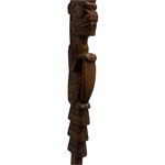Eric Baker Talking Stick Eagle, Human, Wolf, and Bear -  - talking stick - House of Himwitsa Art Gallery