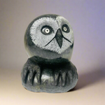 Cyril Henry Soapstone Owl Male -  - Soapstone - House of Himwitsa Art Gallery