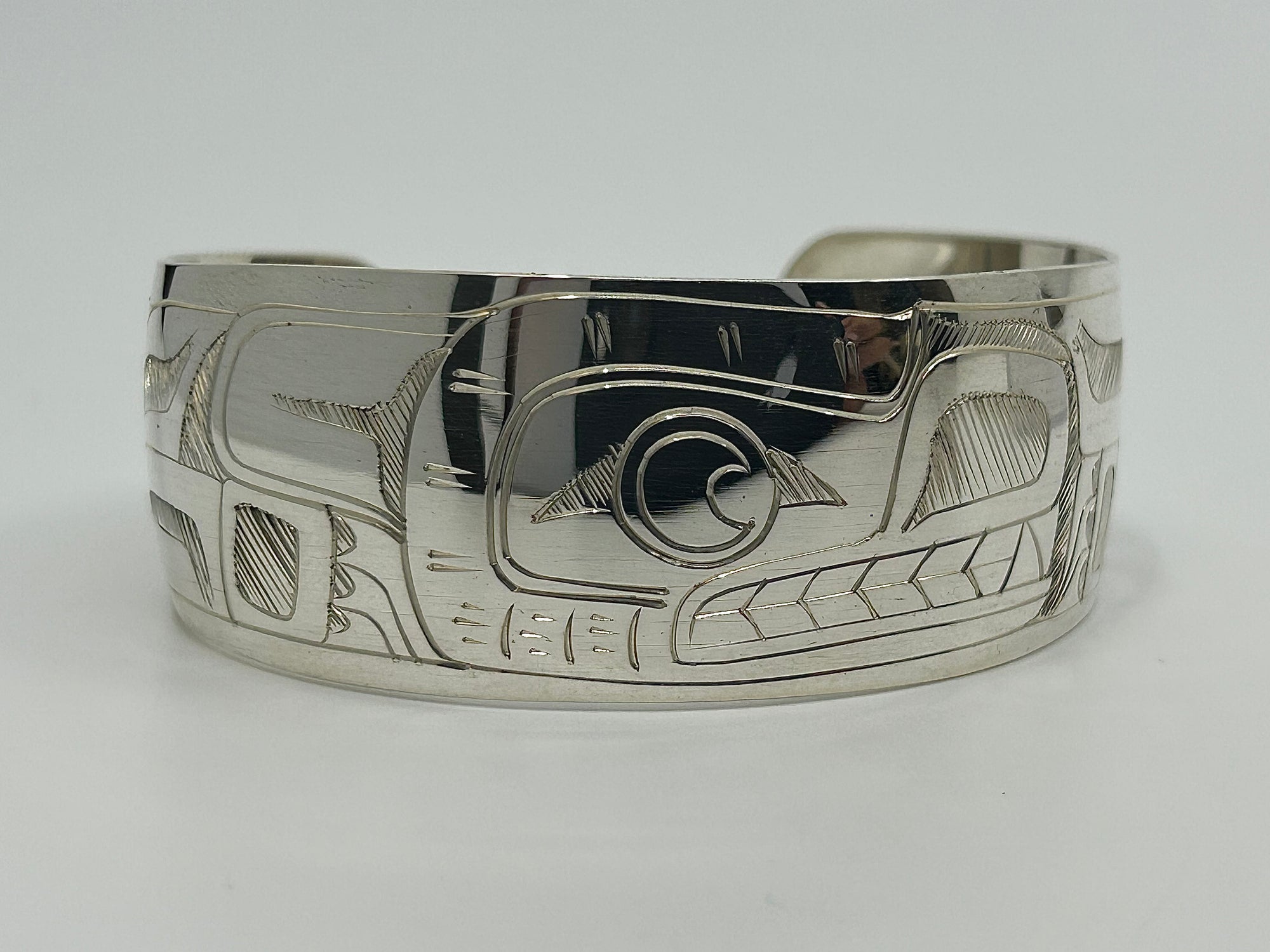 Gilbert Pat 1" Silver Bracelet -  - Silver Bracelet - House of Himwitsa Art Gallery