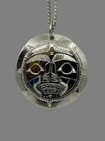 Gilbert Pat Silver Pendant Rectangle Medium -  - Silver Pendant - House of Himwitsa Art Gallery