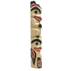 Randy Adams Two figure pole Orca and Wolf 24''