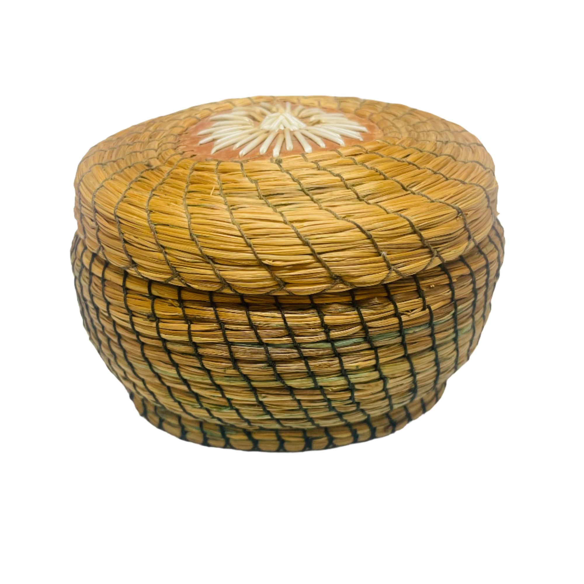 Woodlands Sweet Grass Basket with Birch wood and porcupine Quill - Ripley Auctions -  - House of Himwitsa Art Gallery