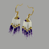 Beaded Earrings Gorgeous Purple Calm -  - Beaded Earrings - House of Himwitsa Art Gallery