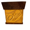 James Michels Red Cedar Bentwood Wood Box Wolf
