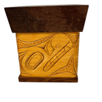 James Michels Red Cedar Bentwood Wood Box Wolf
