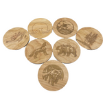 Assorted Engraved Coasters -  - Coasters - House of Himwitsa Art Gallery