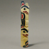 Randy Adams 24" Totem Eagle & Beaver -  - Totems - House of Himwitsa Art Gallery