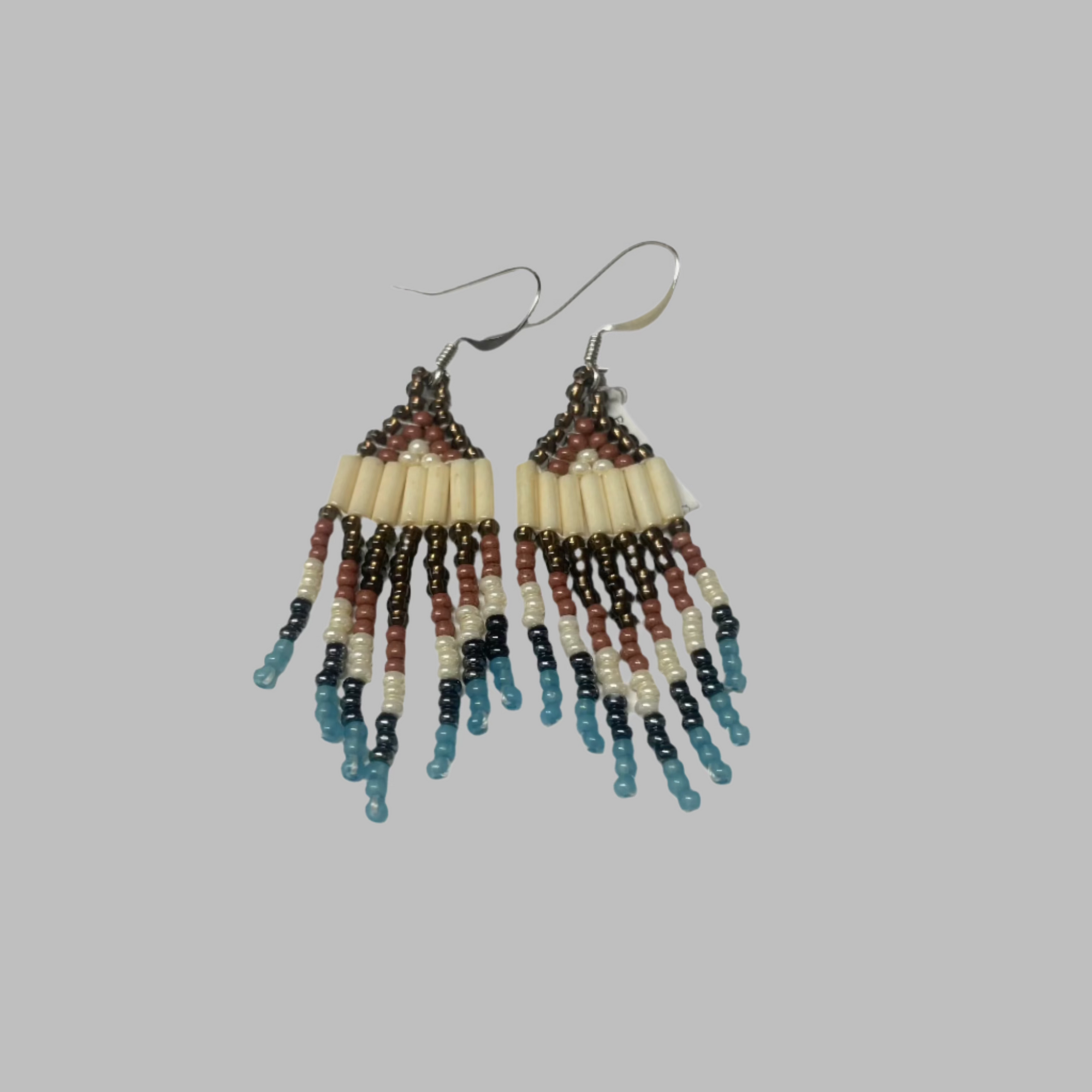 Beaded Earrings Grounded Inspiration -  - Beaded Earrings - House of Himwitsa Art Gallery