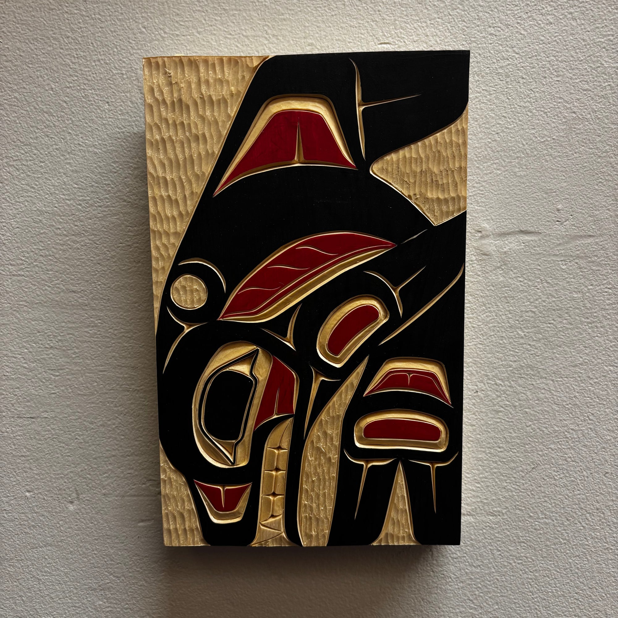 Randy Adams Killerwhale Yellow Cedar Panel Black