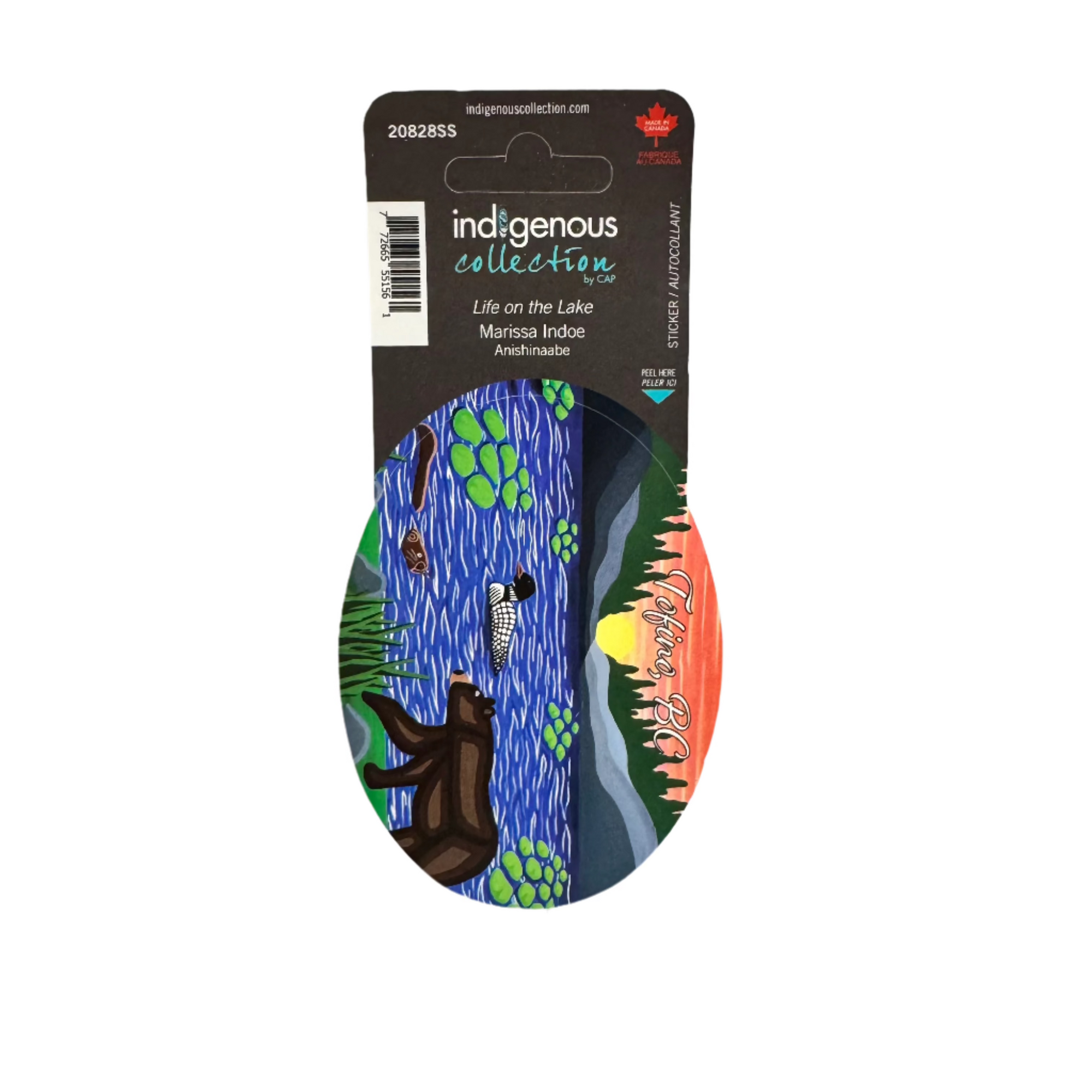 Sticker TOFINO Marissa Indoe Life On The Lake -  - Oval Stickers - House of Himwitsa Art Gallery