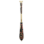 CECILIA ADAMS SALMON YELLOW CEDAR PADDLE 5 FEET -  - PADDLES - House of Himwitsa Art Gallery