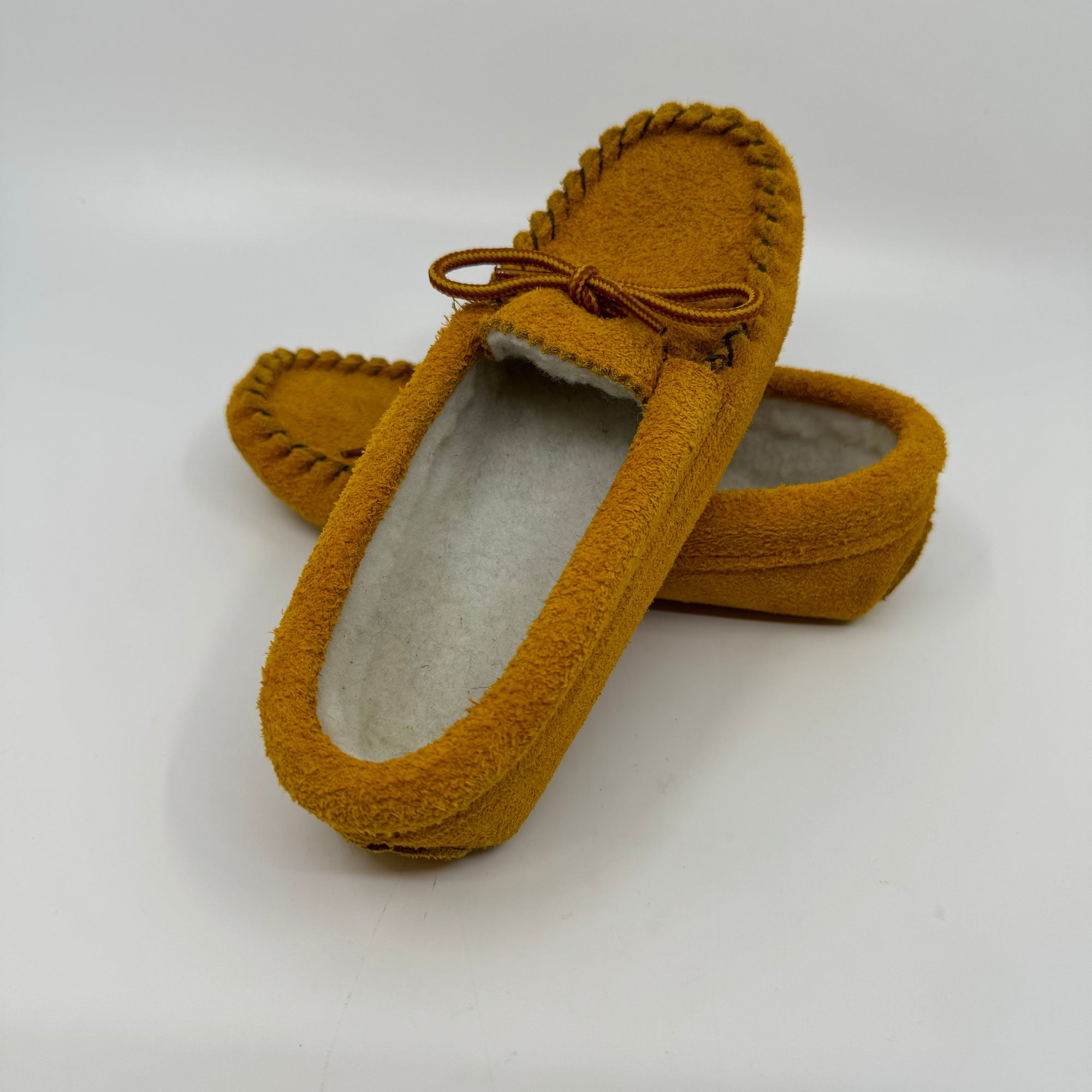 Juniors Moccasin Cow Suede Tan 142J -  - Moccasin - House of Himwitsa Art Gallery