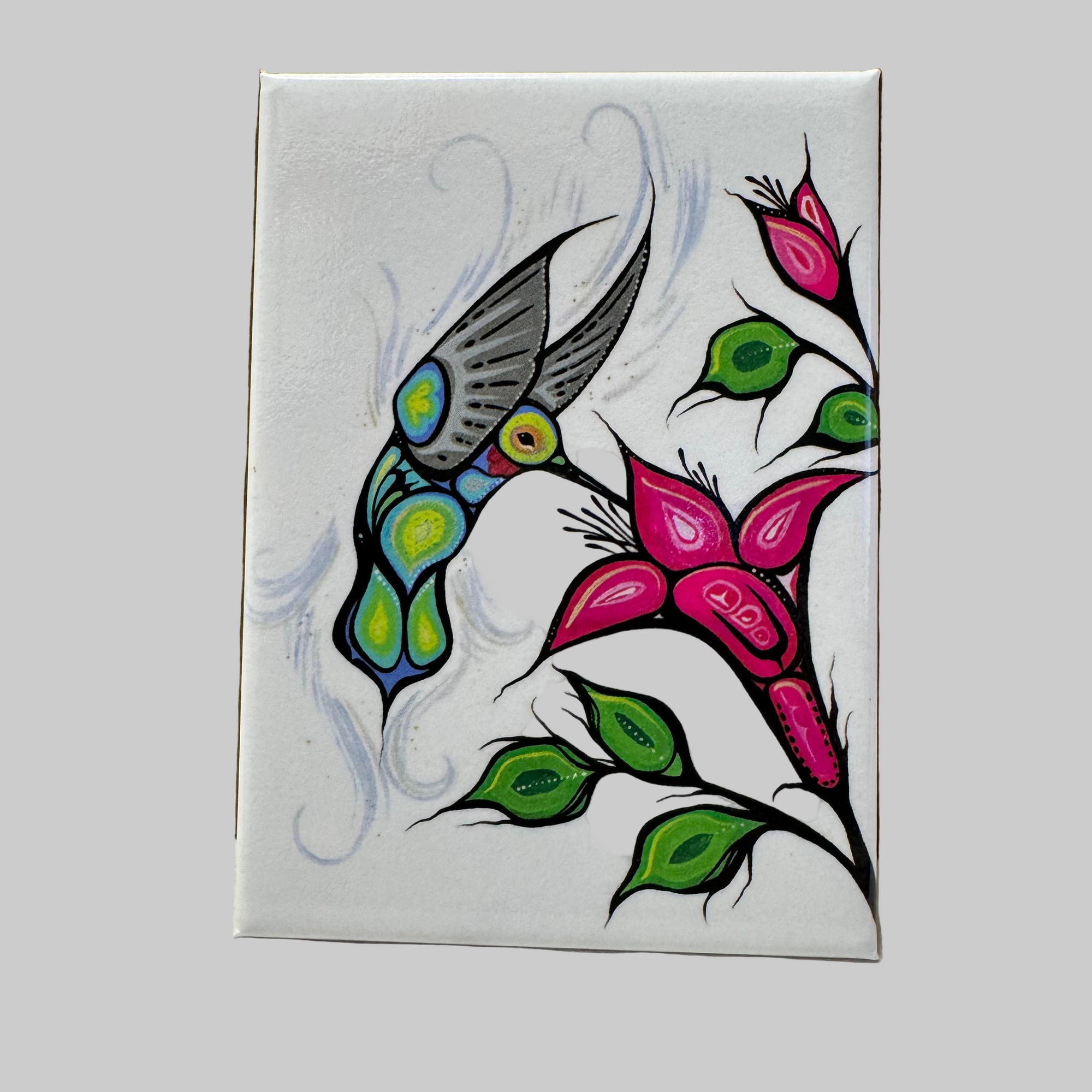 Magnet Carla Joseph Flight Of The Hummingbird -  - Magnet - House of Himwitsa Art Gallery