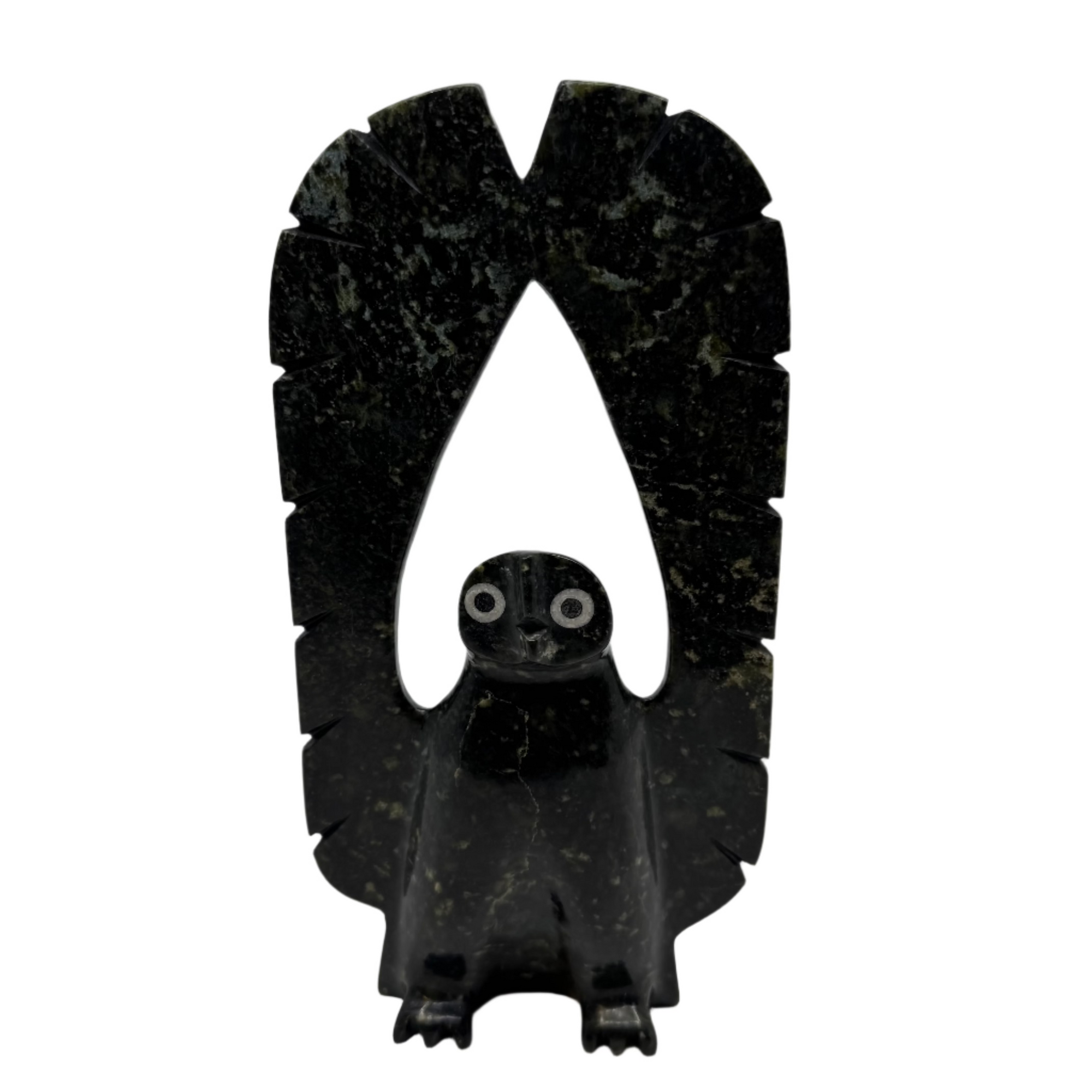Adamie Qaumagiaq Owl -  - Serpentine - House of Himwitsa Art Gallery