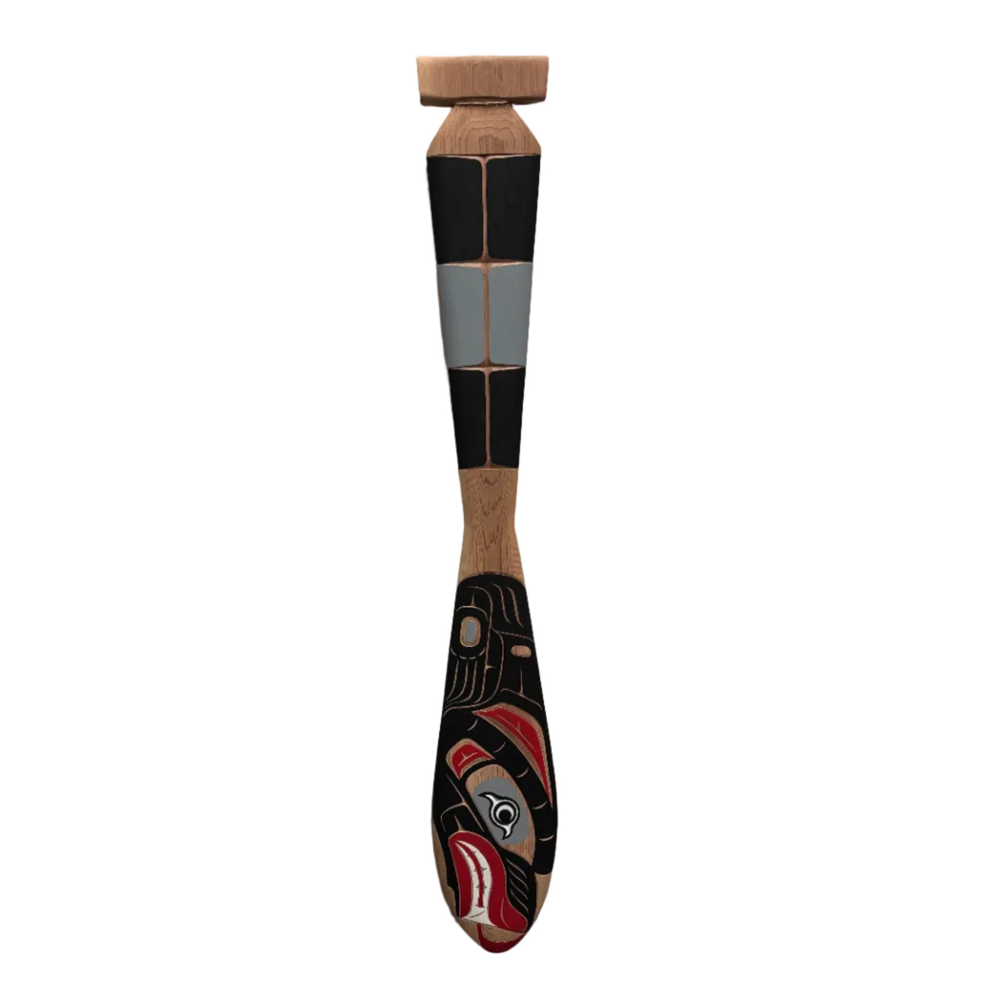 Ross Henderson Yellow Cedar Paddle Wolf
