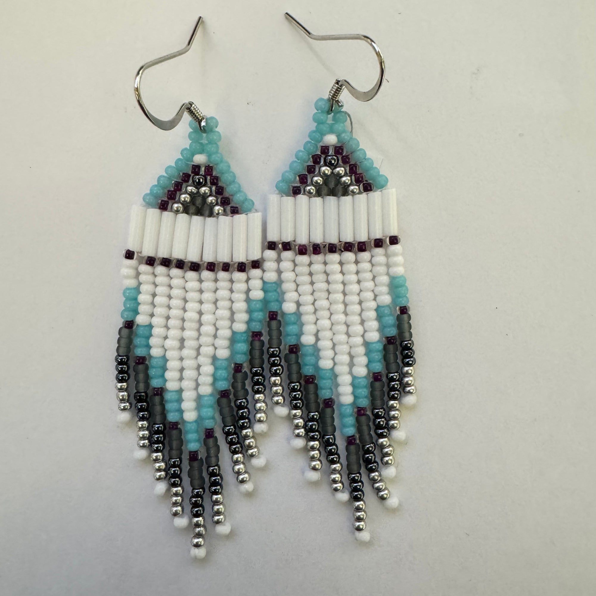 Beaded Earrings Serenity Whisper -  - Beaded Earrings - House of Himwitsa Art Gallery