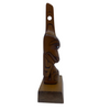 Gerry Dudoward Cedar Totem Killer WHALE with Mother of Pearl inlay Eyes -  - Totems - House of Himwitsa Art Gallery