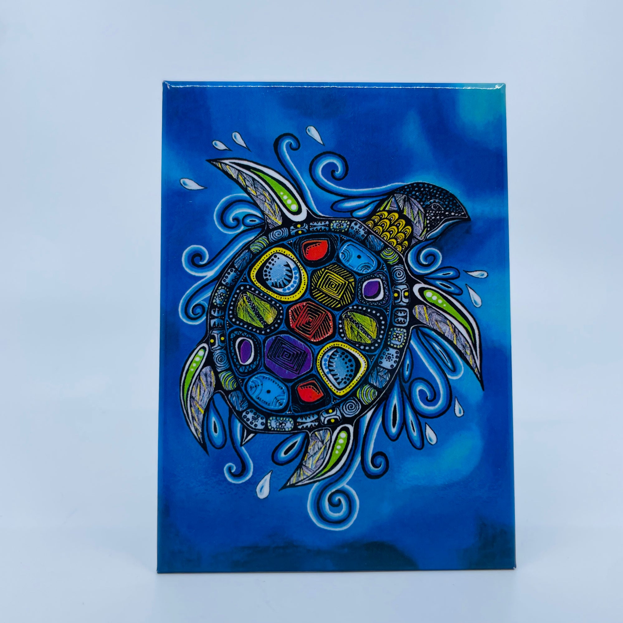 Magnet Jessica Somers Turtle Mikinaak - Canadian Art Prints Inc. - Magnet - House of Himwitsa Art Gallery