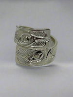 Ron Jackson 3/8 Silver Split Wrap Rings - Ron Jackson - Jewelry Silver - House of Himwitsa Art Gallery