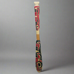 Cecilia Adams Wolf Paddle with Carved handle -  - wood carving - House of Himwitsa Art Gallery