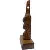 Gerry Dudoward Cedar Totem Killer WHALE with Mother of Pearl inlay Eyes -  - Totems - House of Himwitsa Art Gallery