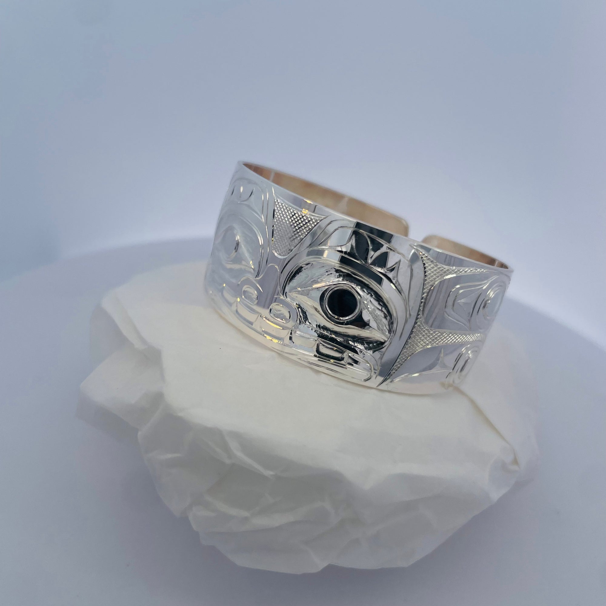 Jim McGuire Silver Bracelet 1" Bear -  - Silver Pendant - House of Himwitsa Art Gallery