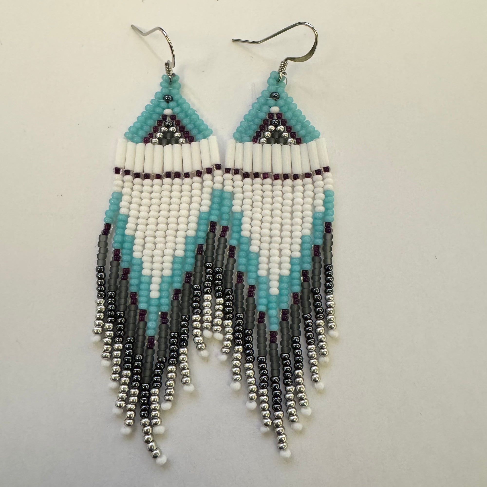 Beaded Earrings Serenity Whisper -  - Beaded Earrings - House of Himwitsa Art Gallery