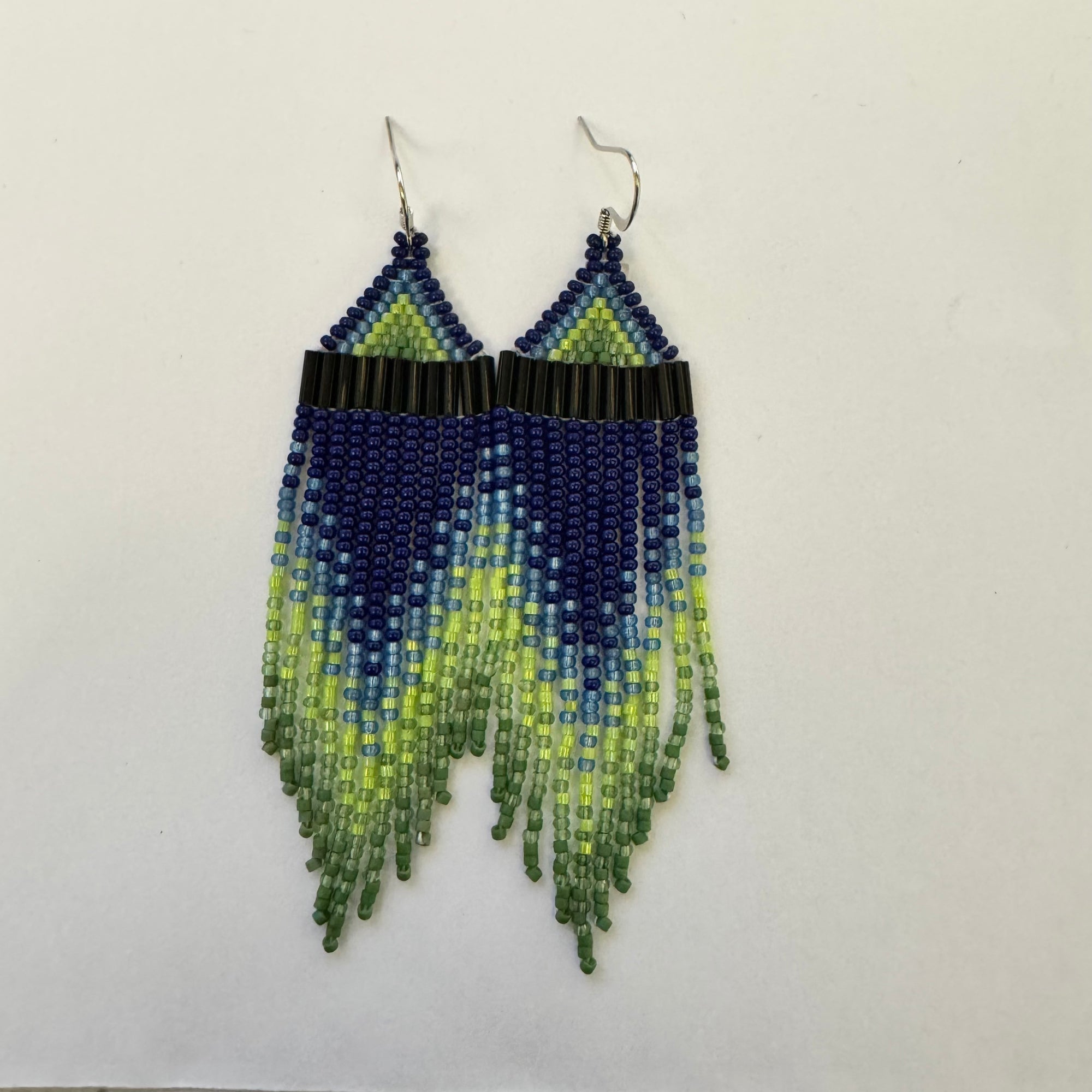 Beaded Earrings Northern Lights Dancing -  - Beaded Earrings - House of Himwitsa Art Gallery