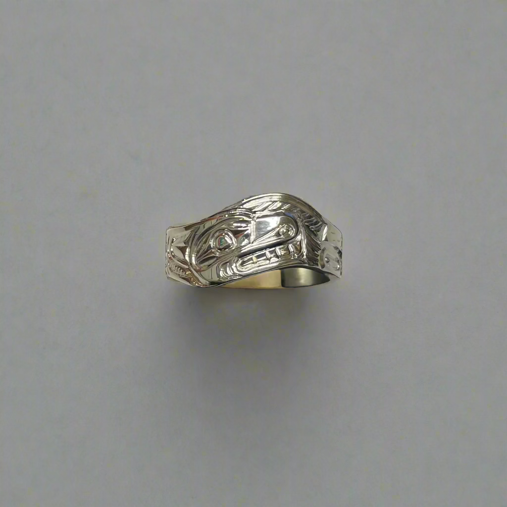 Ron Jackson Silver 5/16 Wave Rings -  - Silver Ring - House of Himwitsa Art Gallery