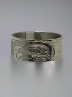 Don Lancaster 3/8" Silver Ring Eagle -  - Silver Ring - House of Himwitsa Art Gallery