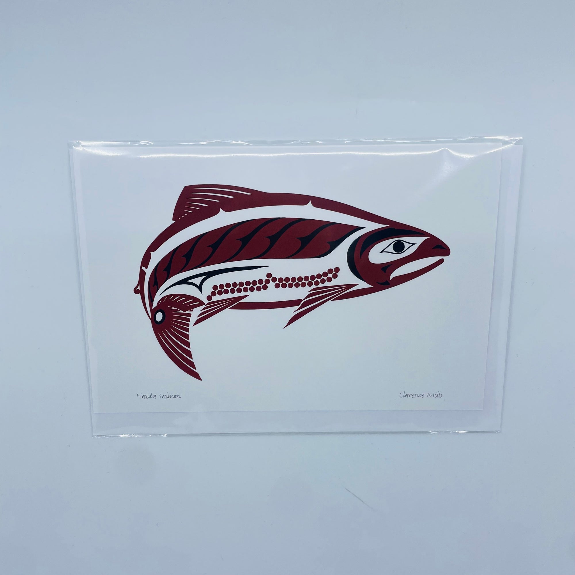 Art Card Clarence Mills Haida Salmon