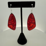 Corrine Hunt Silk Inspiration Earrings Red -  - Earrings - House of Himwitsa Art Gallery