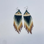 Beaded Earrings Serene Nature Embrace -  - Beaded Earrings - House of Himwitsa Art Gallery