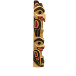 Randy Adams Totem Eagle / Killer Whale -  - Totems - House of Himwitsa Art Gallery