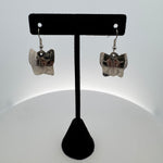 Gilbert Pat Silver Earrings Medium -  - Silver Earrings - House of Himwitsa Art Gallery