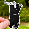 Westcoastees Golf Bear Sticker - Westcoastees Golf Bear Sticker -  - House of Himwitsa Native Art Gallery and Gifts