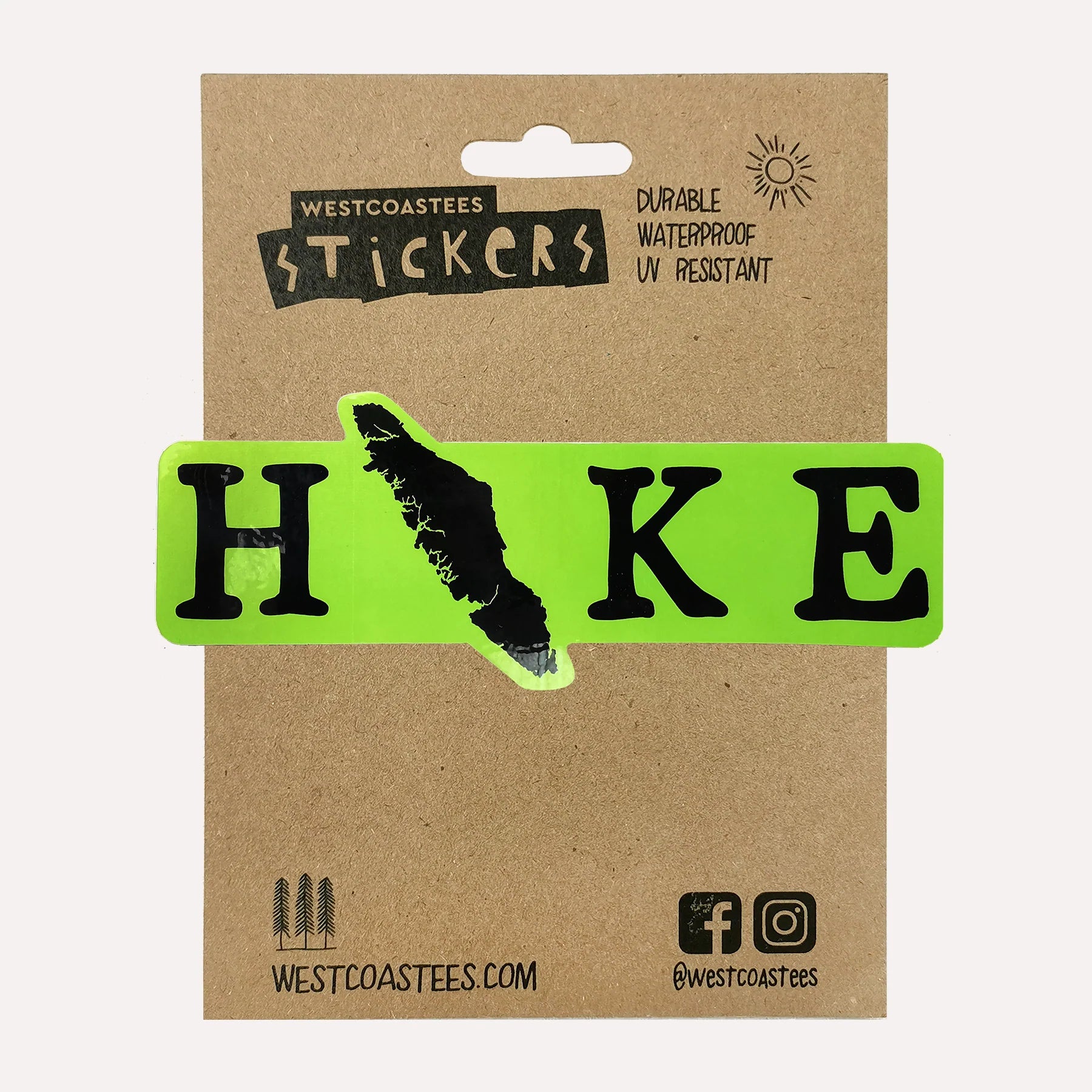 Westcoastees Sticker HIKE -  - Westcoastees Sticker - House of Himwitsa Art Gallery